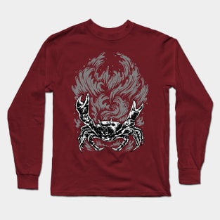 Crab Illustration Long Sleeve T-Shirt